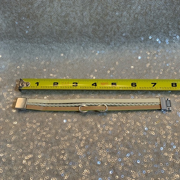 New NIB silver & yellow snakeskin wrap bracelet - Picture 7 of 7